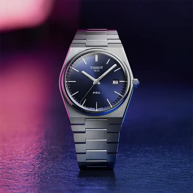 Tissot PRX Swiss Quartz Blue Dial Men's  Watch- T137.410.11.041.00